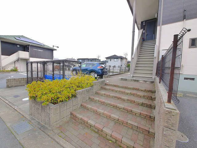 ベルコート精華台Bのエントランス