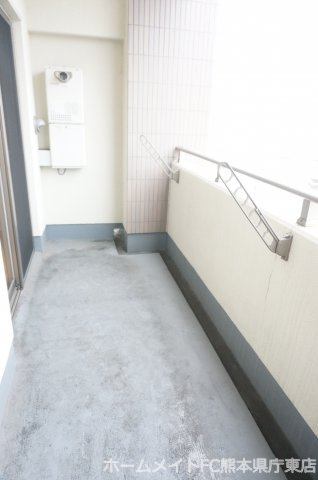 熊本市中央区大江６丁目の賃貸マンションのバルコニー