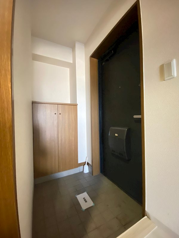 熊本市東区健軍２丁目の賃貸マンションの玄関