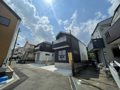 【前面道路含む現地写真】 | 日野市大坂上1丁目新築戸建て2棟現場2号棟