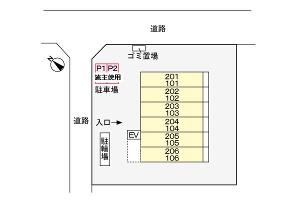 グランディール　あざみ野の区画図