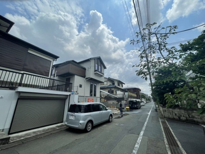 【前面道路含む現地写真】 | 日野市東豊田3丁目新築戸建て2棟現場B号棟