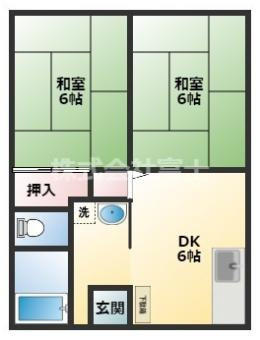 妙見ハイツの間取り