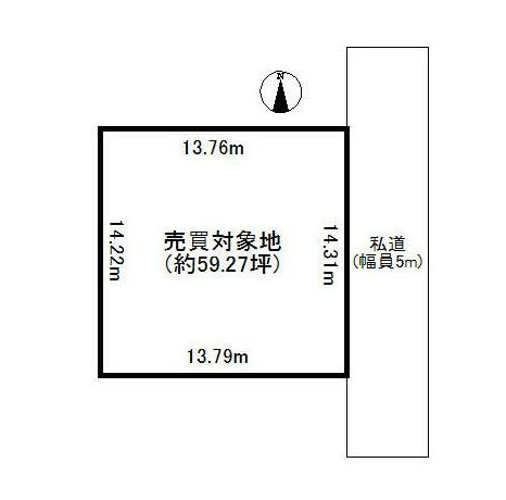 旧平沢ニュータウン売地の土地図