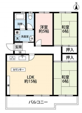 ◆箕面市◆南向き◆有楽箕面ハイツ♪の画像