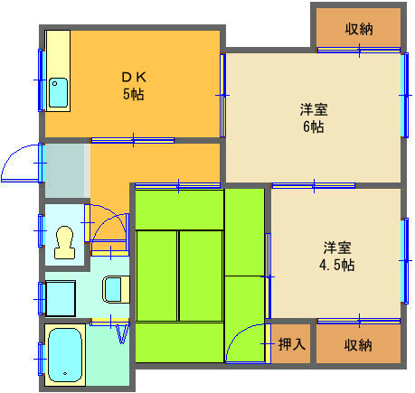 【間取り】 | コーポ福島　