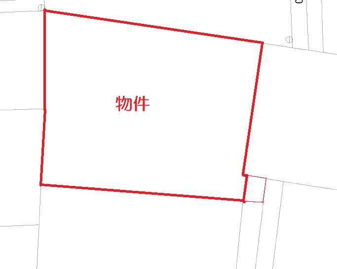 北畝売地の土地図
