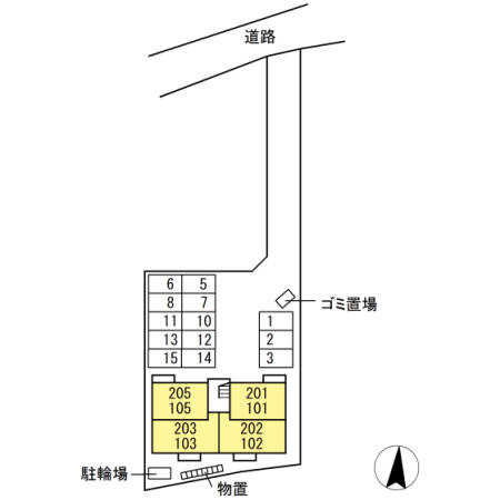 ベアーワンの区画図