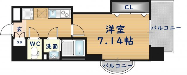 Luxe布施駅前の間取り