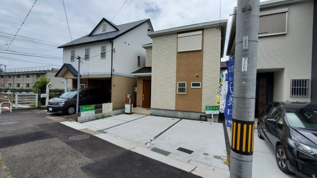 第2守山区西城　2号棟【仲介手数料無料】西城小学校・守山中学校　　新築一戸建ての外観|7/27撮影
LINEからのお問い合わせが楽ちんだワン♪