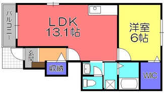 【間取り】 | クレール聖徳A