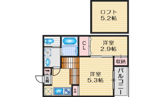 【間取り】 | ハーモニーテラス伝馬Ⅲ | 略図の為、現状優先