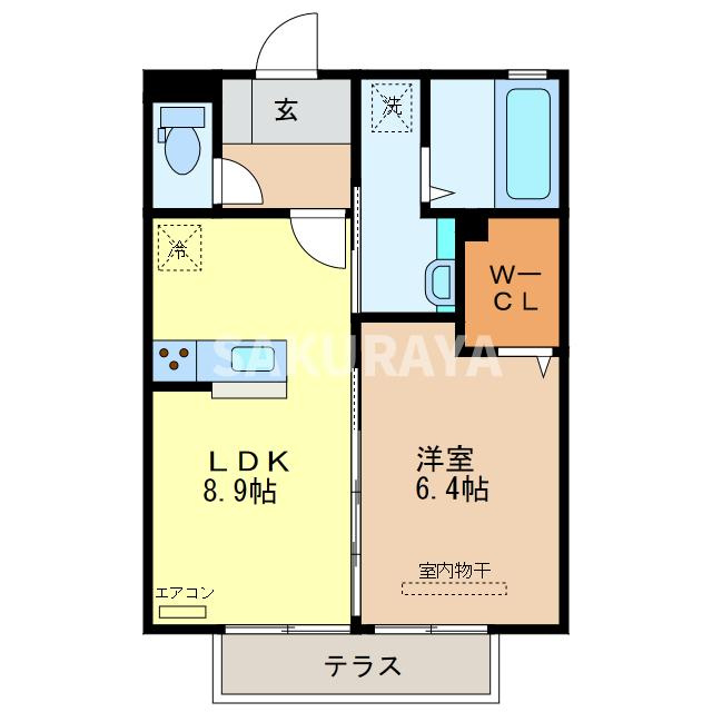 サンモール Ｆの間取り