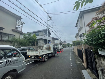 【前面道路含む現地写真】 | 府中市小柳町5丁目新築戸建て2棟　1号棟