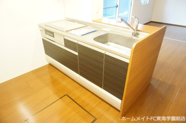 熊本市中央区帯山２丁目のアパートのキッチン
