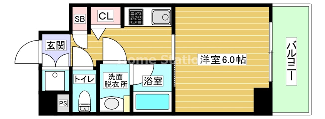 【間取り】 | ブラン弁天町駅前