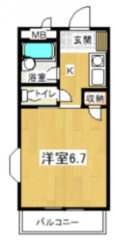 【間取り】 | みずきコート | 角部屋。