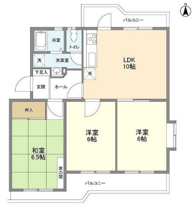 【間取り】 | 市谷加賀町アパートＨ棟
