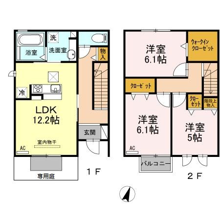 ボヌールⅡの間取り