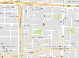 【地図】 | プレサンス谷町リーベ