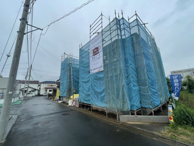 【前面道路含む現地写真】 | 府中市押立町2丁目新築戸建て2棟　1号棟