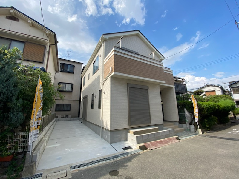 門真市沖町　新築戸建ての外観|■温かみのあるいい感じの外観♪♪
