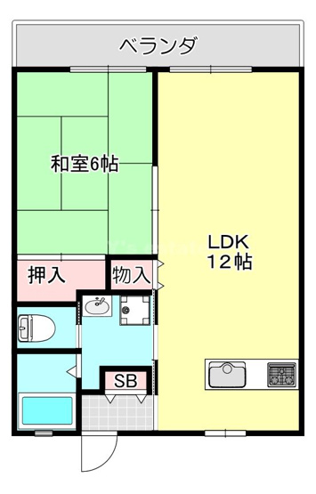 【間取り】 | エーデルハイツB棟