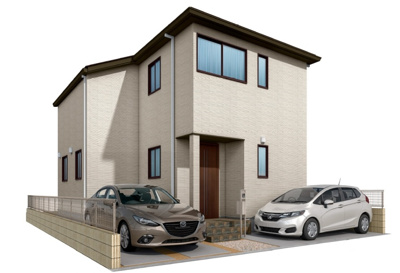 【外観パース】 | 明石市藤江　新築戸建　A号地