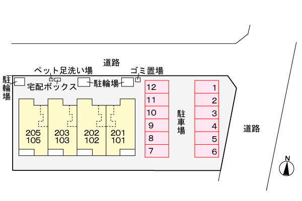 ルミエールの区画図