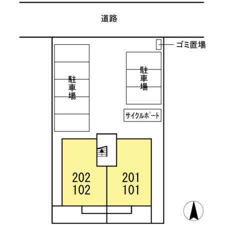 さくら荘の区画図
