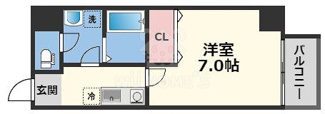 【間取り】 | TOYOTOMi STAY Premium梅田西Ⅱ | 間取り