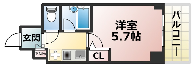 【間取り】 | プレサンス天満