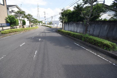 【前面道路含む現地写真】 | 中郷町字峯元土地