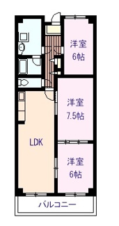 【間取り】 | 岸和田コーポラス弐号棟