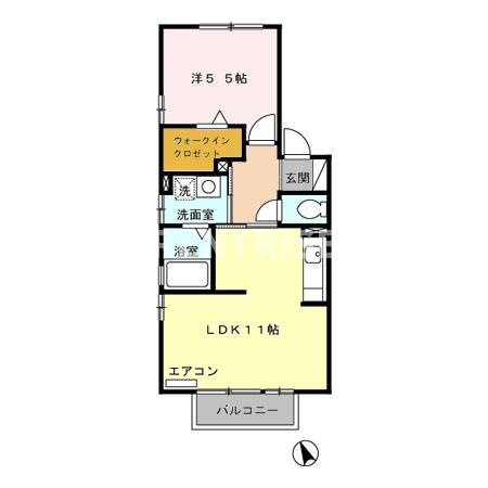 レジデンス ミツ２ Ｂの間取り