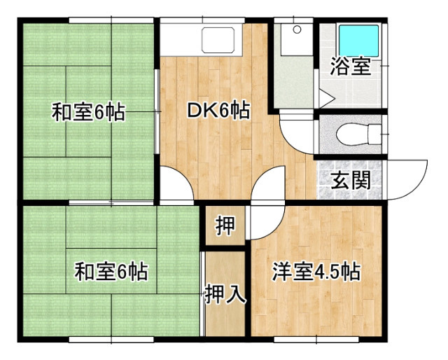 高田ハイツの間取り