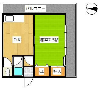 【間取り】 | ファミールHIRO B