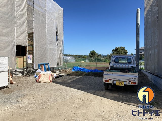 八女市宅間田新築建売住宅の駐車場