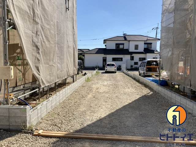 八女市宅間田新築建売住宅の駐車場