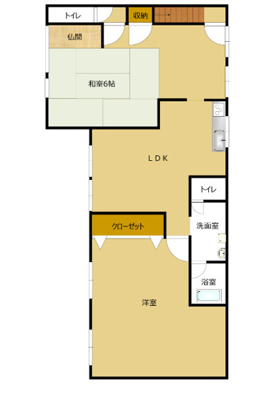 【間取り】 | Kフラット