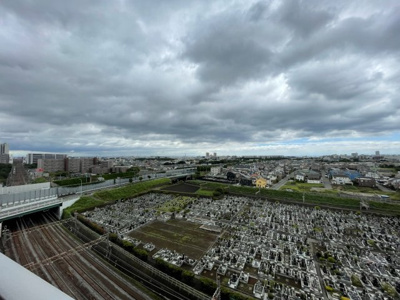 【展望】 | リフォーム済み中古マンション　稲毛スカイマンション | 晴れている日は富士山、東京湾が一望できます。