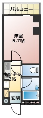 【間取り】 | コーポラス万代