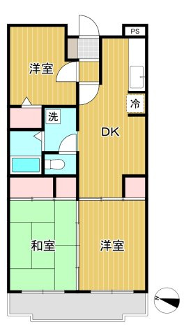 ランドフォレスト北越谷Ⅱの間取り