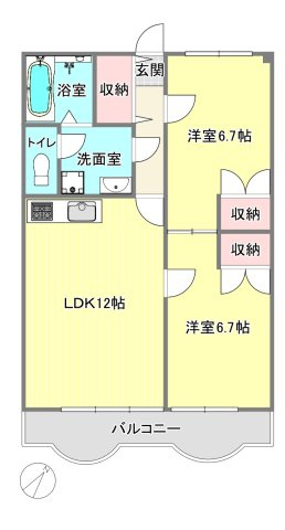 【間取り】 | ハイハウス幕張
