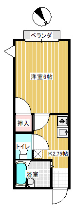 佐貫ルビーハイムⅠの間取り