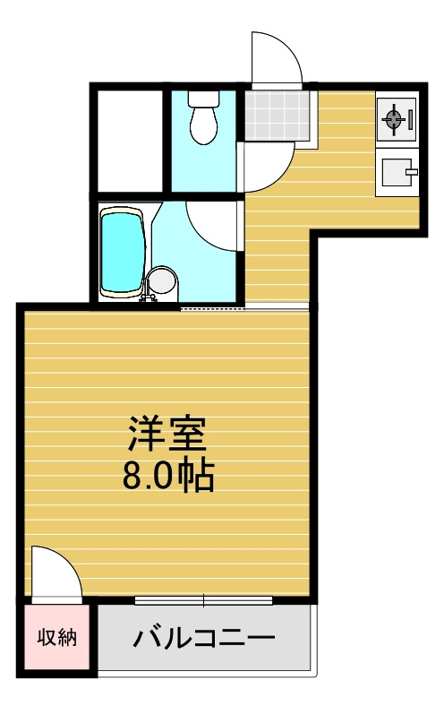 川辺ビルの間取り