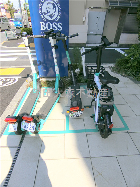 バージュアル大森のその他共用部分|敷地内にあの！電動キックボードLOOPあります。