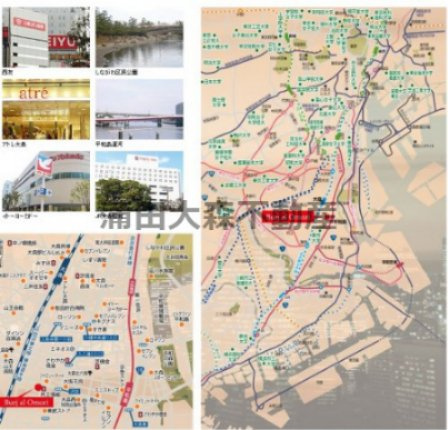 バージュアル大森の地図