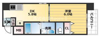 【間取り】 | ＧＡＬＬＥＲＹ谷町