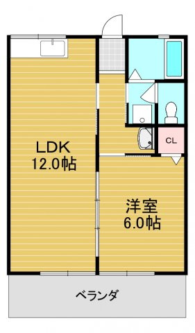 シティハイム福田の間取り
